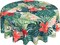 Hawaiian Leaf Round Tablecloth 60 Inch Summer Tropical Palm Leaves Table Cloths
